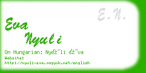 eva nyuli business card